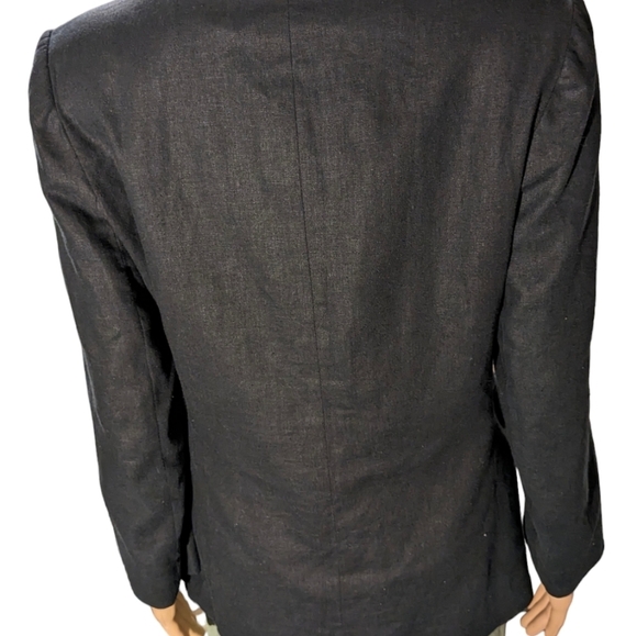 Vintage Sandro Women's Linen Blend Blazer Size 8P - Picture 5 of 12